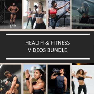 PLR-videocollectie gezondheid en fitness | 150 video's | Dieetplannen, trainingsvideo's (doorverkooprechten)