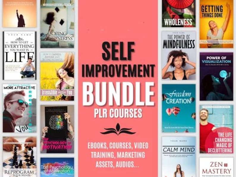 Self-Help Complete Collection | Self-Improvement eBooks, Audiobooks, Video Courses, PLR Articles (with Resell Rights) image 1