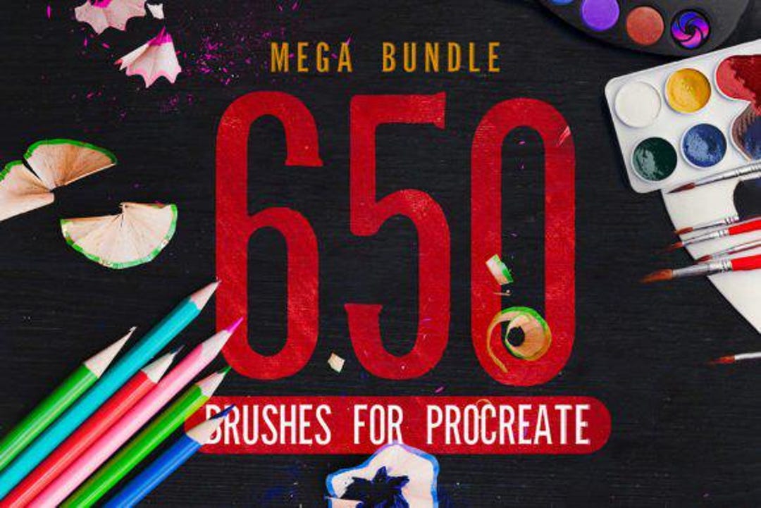 650 Procreate Brushes Mega Bundle - Etsy