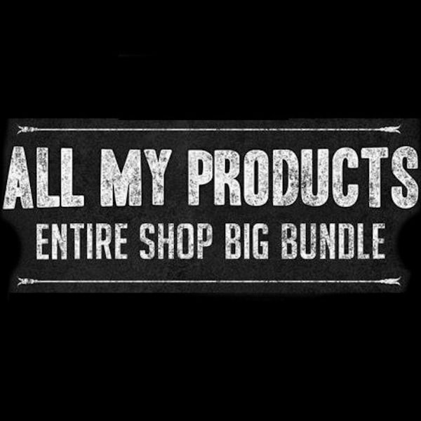 Entire Shop Bundle Millions of Digital Products with Resell Rights | eBooks | Audiobooks | Videos | T-Shirt Designs | PLR Articles and More