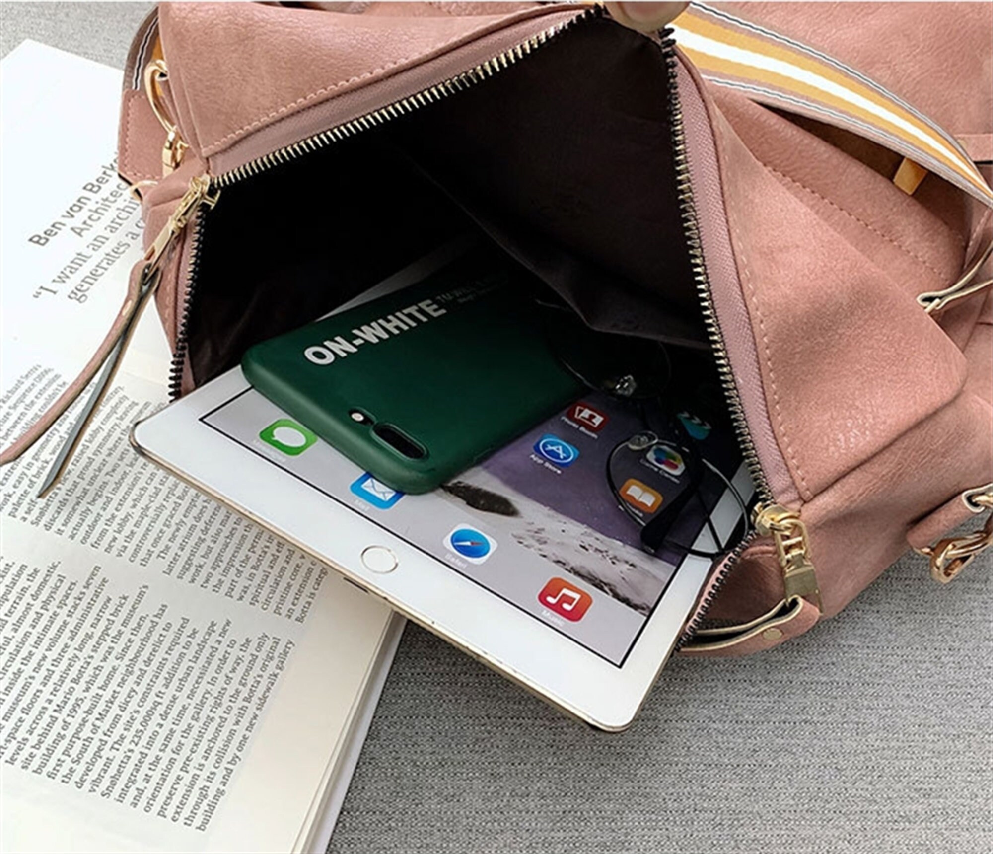 Monogrammed Guitar Strap Backpack Monogram Backpack Purse Etsy