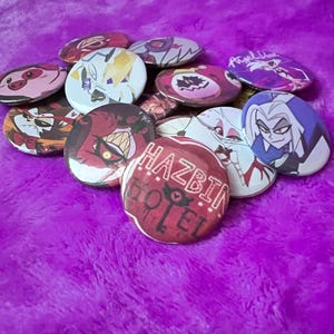 Hazbin Buttons