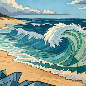The Waves - Instant Digital Art Download