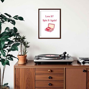 Music Wall Art Retro Groovy Print, Music Room Decor, Vinyl Record Poster, Music Notes Art, Music Gifts, Music Lover Gift, Digital Download