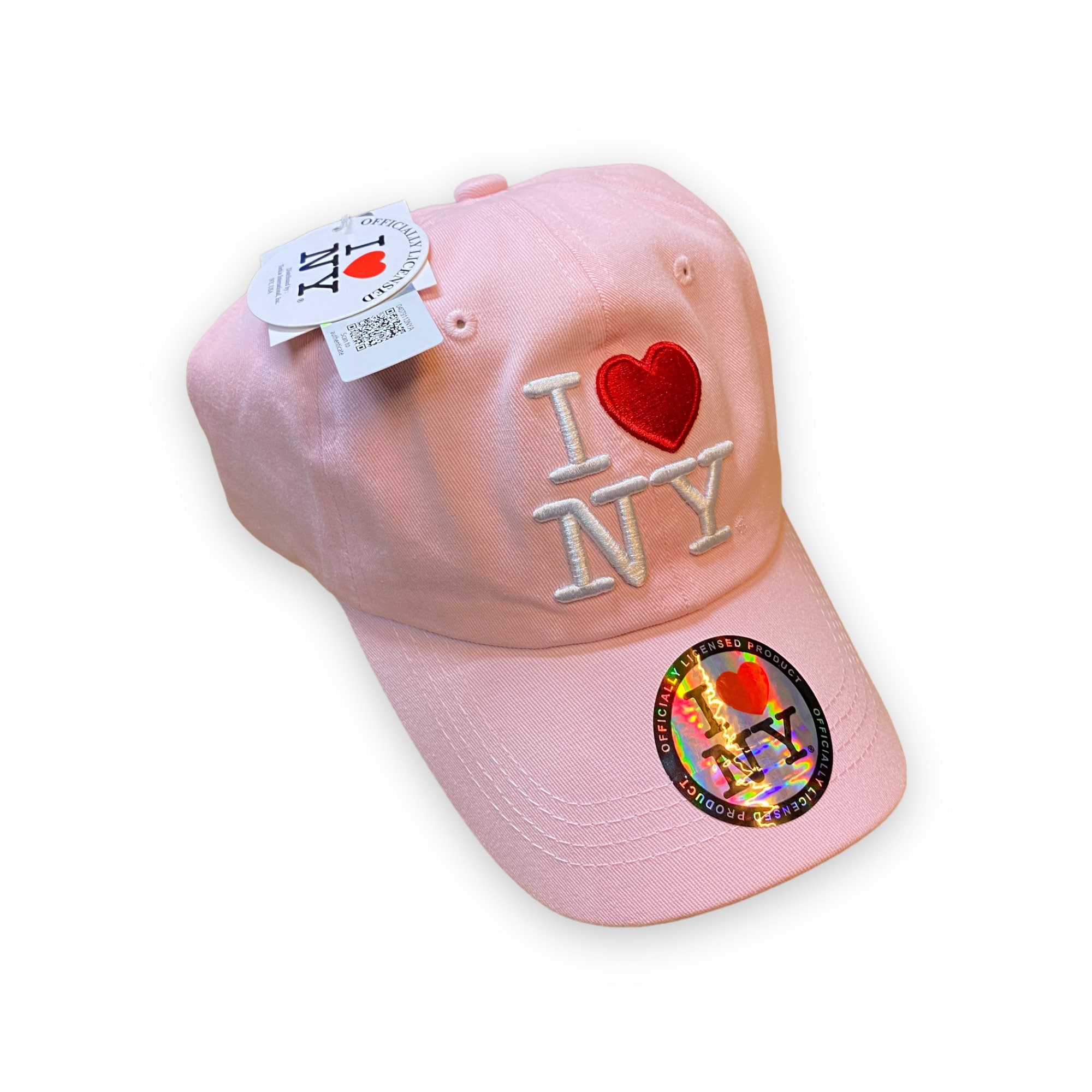 Official I Love NY Baseball Cap - Licensed Heart New York Cotton Hat