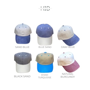 Hikers Two-Tone Washed Cotton Baseball Cap Adjustable