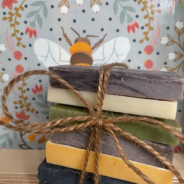 SAMPLE Bundle/Handmade Small Batch/Facial Soap/Natural Organic Skincare/Gift Set/Essential Oils/Various plant based soaps