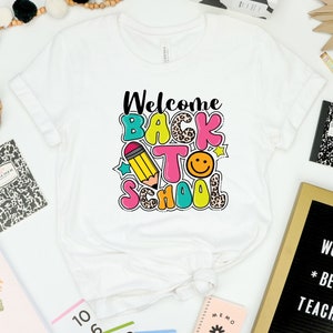 Welcome Back To School Shirt, Teacher Leopard Shirt, Teacher Rainbow Shirt, Back To School Shirt, First Day Of School Shirt, Teacher Gift