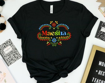 Maestra Shirt, Spanish Teacher Shirt, Spanish Maestra Shirt, Teacher Pen Shirt, Teacher Shirt, Teacher Life Shirt, Teacher Day Shirt