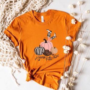 Happy Fall Y&#39;all Shirt, Leopard Pumpkin Shirt, Western Thanksgiving Sweatshirt, Thanksgiving Woman Shirt, Pumpkin Shirt, Autumn Shirt