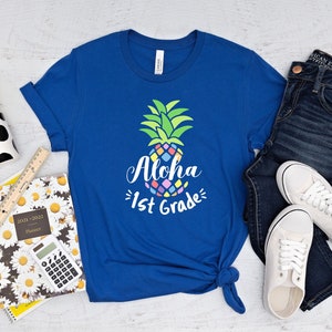 Aloha 1st Grade Shirt, Pineapple School Shirt, Hello 1st Grade Shirt, Back To School Shirt, First Grade Shirt, 1st Grade Teacher Shirt