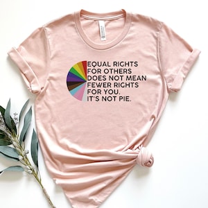 Equal Rights For Others Doesn't Mean Fewer Rights For You Shirt, Pride Shirt, It's Not Pie Shirt, LGBTQ Shirt, Lesbian Shirt, Gay Shirt