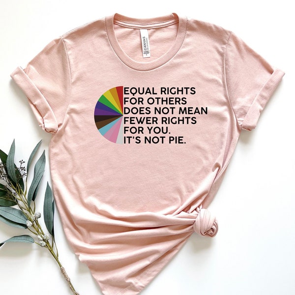 Equal Rights For Others Doesn't Mean Fewer Rights For You Shirt, Pride Shirt, It's Not Pie Shirt, LGBTQ Shirt, Lesbian Shirt, Gay Shirt