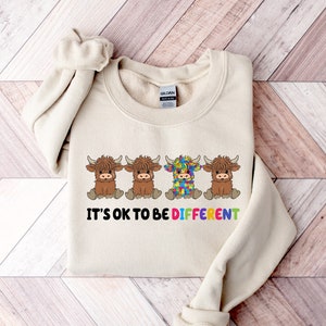 Es ist in Ordnung, anders zu sein Autismus Bewusstsein Sweatshirts, Autismus Bewusstsein Shirts, Autismus Puzzle, Es ist in Ordnung, anders zu sein, Autismus Shirts