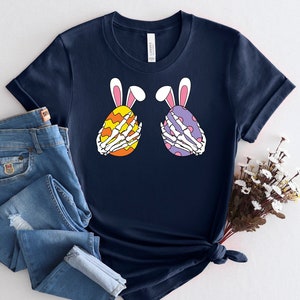Easter Eggs Skeleton Hands Boob Shirt, Easter Eggs Shirt, Easter Skeleton Shirt, Easter Bunny Shirt, Kids Easter Shirt, Happy Easter Shirt