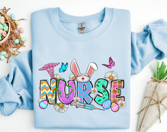 Bunny Nurse Shirt,Easter Nurse Tshirt, Easter Gift For Nurse, Easter Shirt For Nurse, Easter Medical Shirt, Easter Nursing Shirts, Nurse Tee