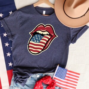 Lips 4th Of July Shirt, Woman 4th Of July Shirt, USA Flag Shirt, Patriotic Shirt, American Shirt, 4th Of July Shirt, Independence Day Shirt