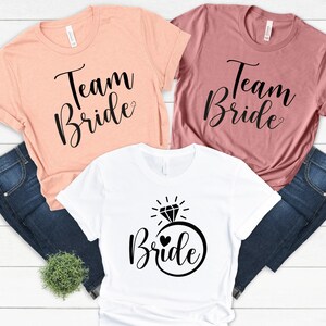Bride Shirt, Team Bride Shirt, Bridesmaid Shirt, Bachelorette Shirt, Bachelorette Party Shirt, Bridal Shower Shirt, Gift For Bride