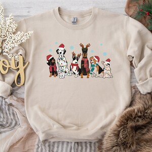 Hunde Weihnachtslichter Shirt, Mischlinge Weihnachten Sweatshirt, Hundeliebhaber Weihnachten Shirt, Weihnachts Sweatshirt, Weihnachtsfrau Shirt