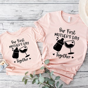 Our First Mother&#39;s Day Shirt, Mama Shirt, New Mom Shirt, Mini Shirt, Mama Mini Shirt, Mom Shirt, Happy Mothers Day Shirt, Gift For Mom