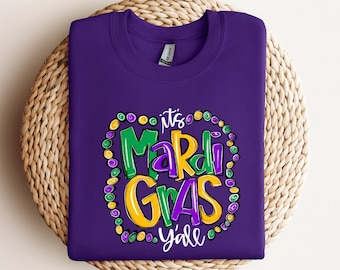 Es ist Mardi Gras Y'all - Karneval Shirt - Karneval Shirt für Erwachsene - New Orleans T-Shirt - Damen Grafik T-Shirt - NOLA Shirt - Fetter Montag Shirt