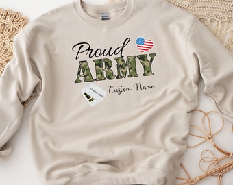 USA Army Shirt, Proud Army Shirt, Custom Named USA Army Shirt, Custom Proud Army Shirt, Proud Army Family Shirt, Army Family Matching Shirt