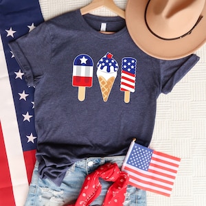 Chemise America Ice Cream, Chemise America, Chemise Snacks américaine, Chemise patriotique, Chemise américaine, Chemise 4 juillet, Chemise Jour de l&#39;Indépendance