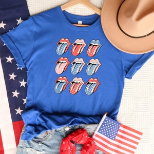 Lips 4th Of July Shirt, Woman 4th Of July Shirt, USA Flag Shirt, Patriotic Shirt, American Shirt, 4th Of July Shirt, Independence Day Shirt