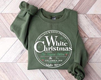 White Christmas Sweatshirt, Vintage Christmas Shirt, Christmas Sweater, Christmas Crewneck, Christmas Gift, White Christmas Movie 1954 Shirt