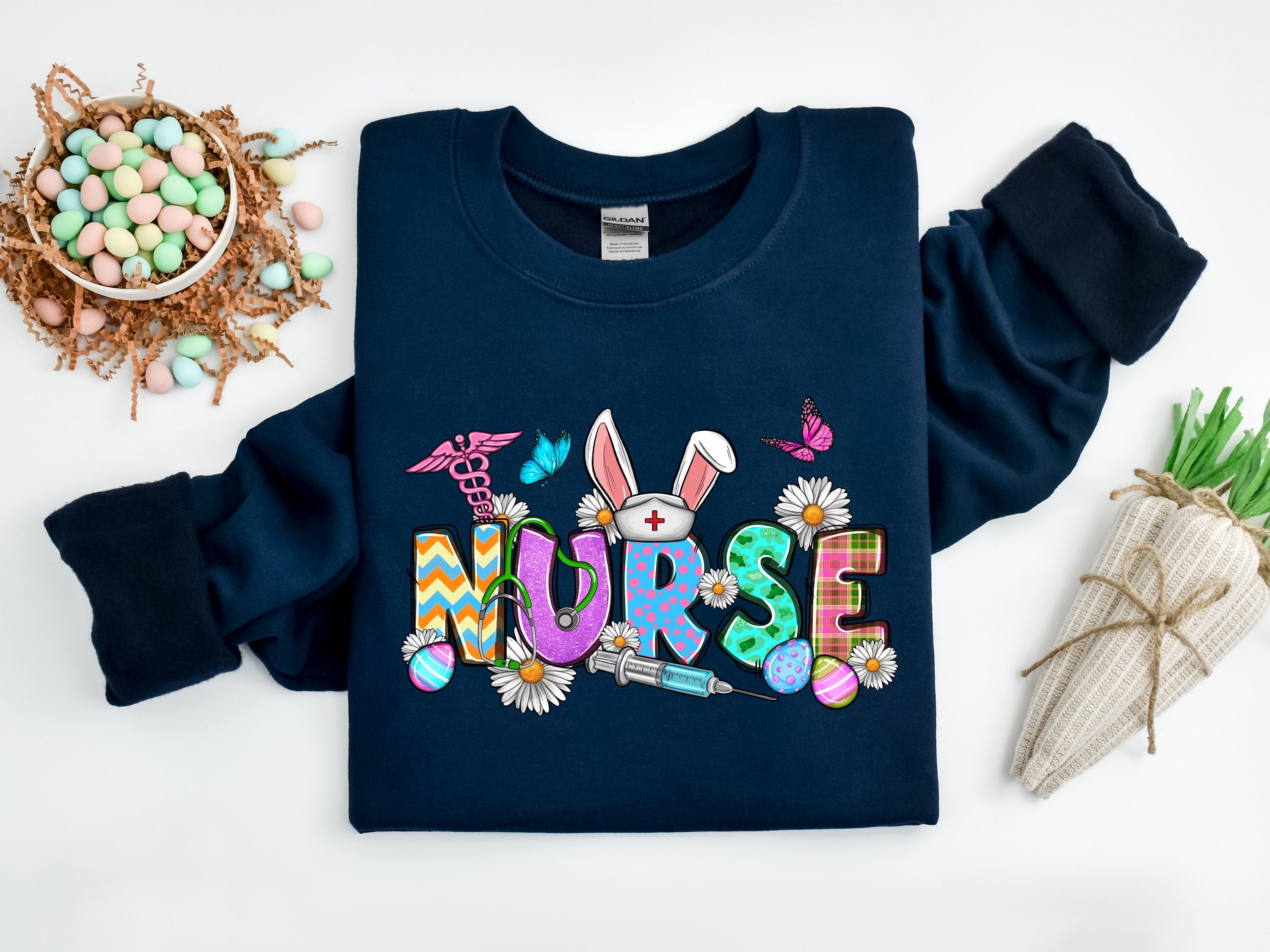 Hase Krankenschwester Shirt, Ostern Krankenschwester Tshirt, Ostergeschenk für Krankenschwester, Ostern Shirt für Krankenschwester, Ostern Medizinisches Shirt, Ostern Stillshirts, Krankenschwester T-Shirt