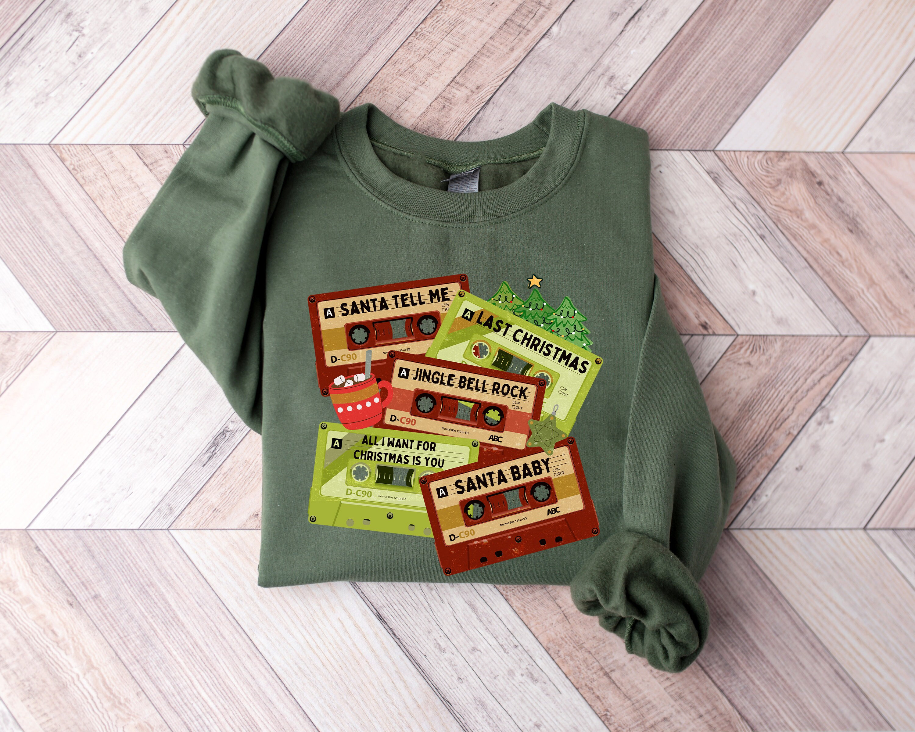 All I Want For Christmas Is You Shirt, Christmas Cassettes Shirt, Christmas Santa Shirt, Western Christmas Sweatshirt, Christmas Sweatshirt