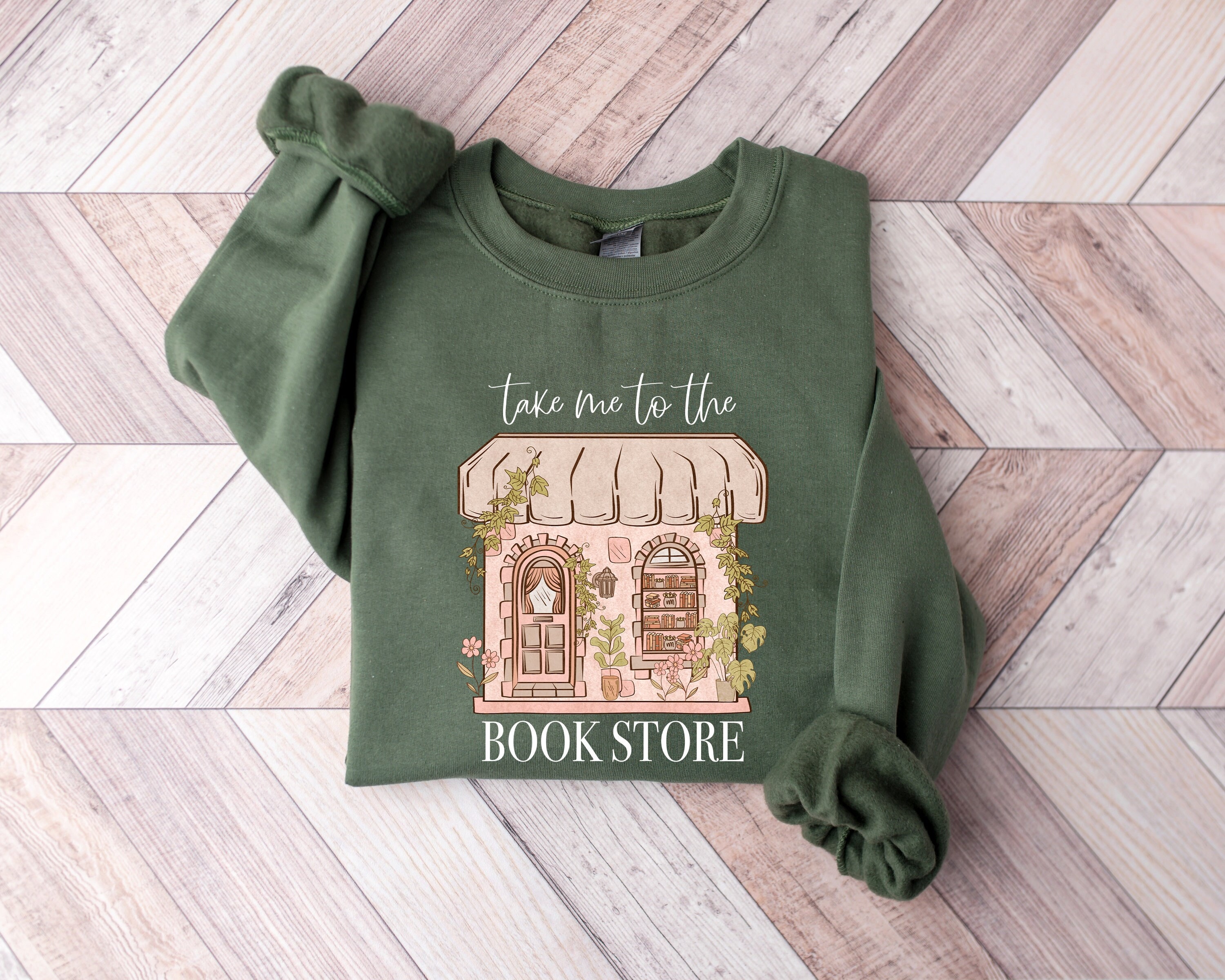 Take Me To The Book Store Sweatshirt, Bool Lover Shirt, Book Store Tee, Bookish T-shirt, Librarian Lover Shirt, Gift For Book Lover