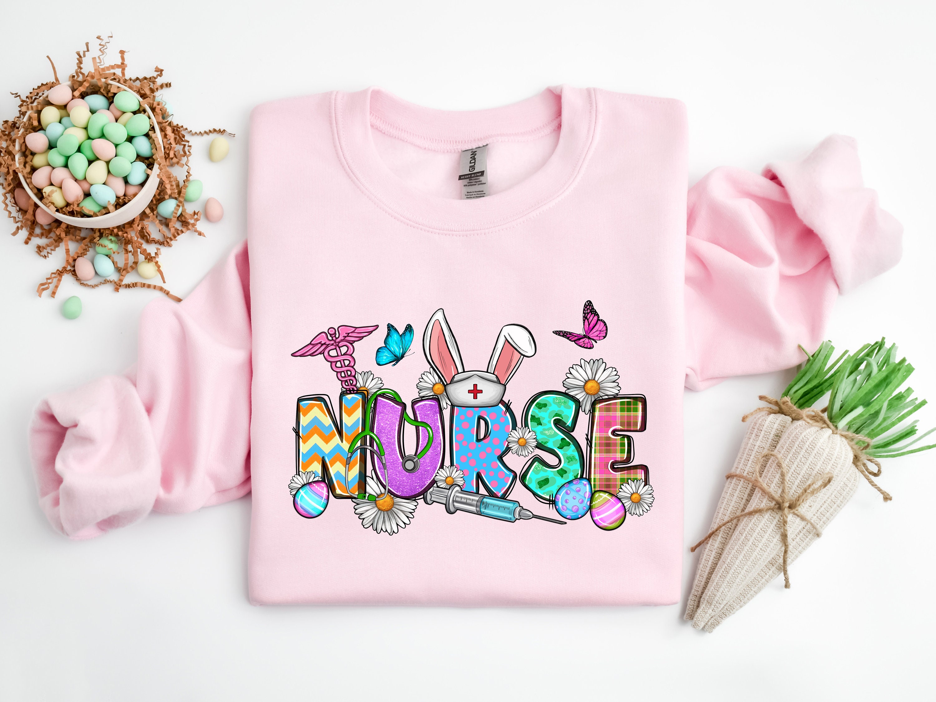Hase Krankenschwester Shirt, Ostern Krankenschwester Tshirt, Ostergeschenk für Krankenschwester, Ostern Shirt für Krankenschwester, Ostern Medizinisches Shirt, Ostern Stillshirts, Krankenschwester T-Shirt