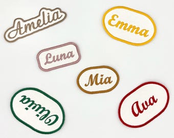Parche termoadhesivo personalizado, parche con logotipo personalizado, parche bordado personalizado, parche con nombre personalizado para chaquetas, mochilas y uniformes.