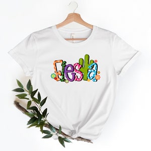 Fiesta Cactus Shirt, Mexican Shirt, Fiesta Flower Shirt, Cinco De Mayo Shirt, Fiesta Party Shirt, Mexican Party Shirt, Hispanic Party Shirt bild 2