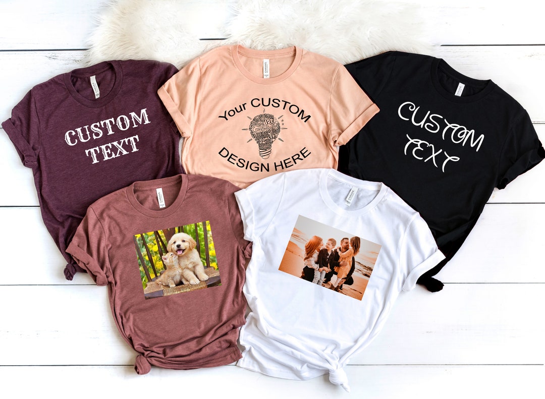 Custom T-shirt, Customizable Shirt, Custom Family Shirt, Add Your Text ...