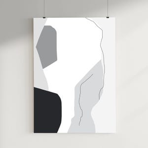 POSTER 6.1 - "Caverna" - Modern Minimalist Wall Art Poster Print Unframed