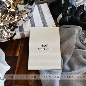 Halloween Antwortkarten Mockup, Gruseliges Mockup, Antwortkarten Mockup, Gehäuse Mockup, Digitaler Download, 4x6 Karten Mockup, Smart Objekt