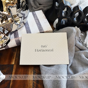 Halloween Antwortkarten Mockup, Gruseliges Mockup, Antwortkarten Mockup, Gehäuse Mockup, Digitaler Download, 4x6 Karten Mockup, Smart Objekt