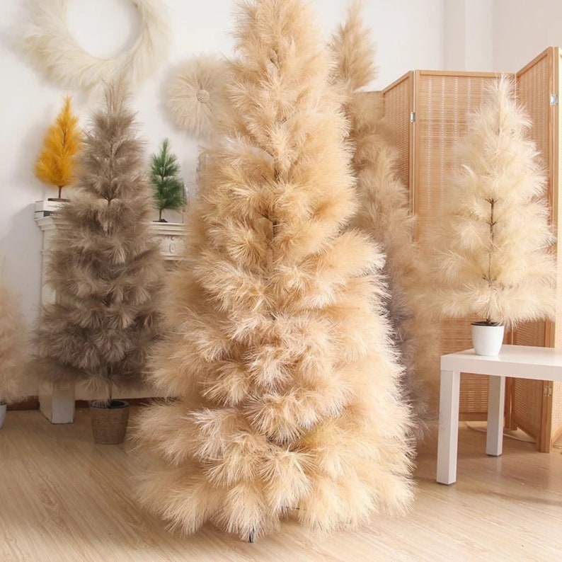 Luxury Everlasting Pampas Tree, Artificial Pampas Grass Tree, Indoor or