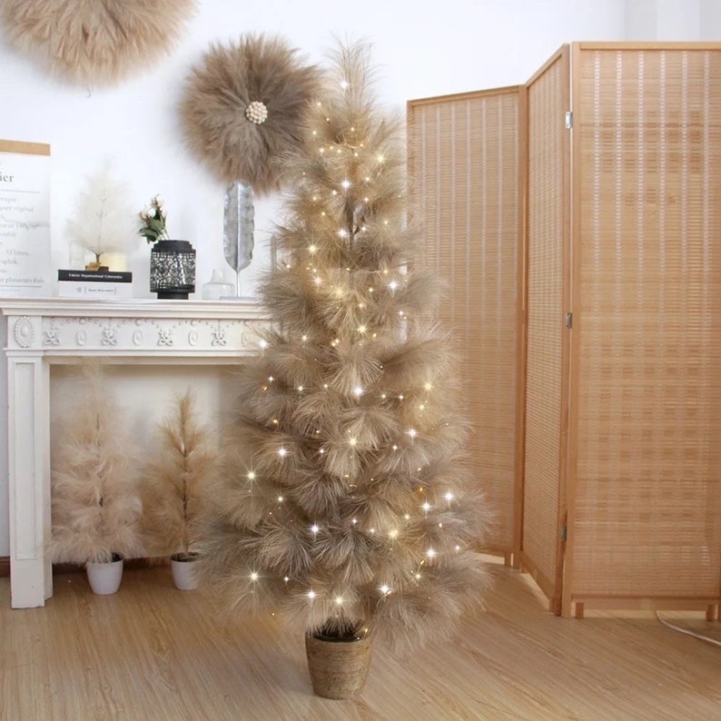 Luxury Everlasting Pampas Tree, Artificial Pampas Grass Tree, Indoor or