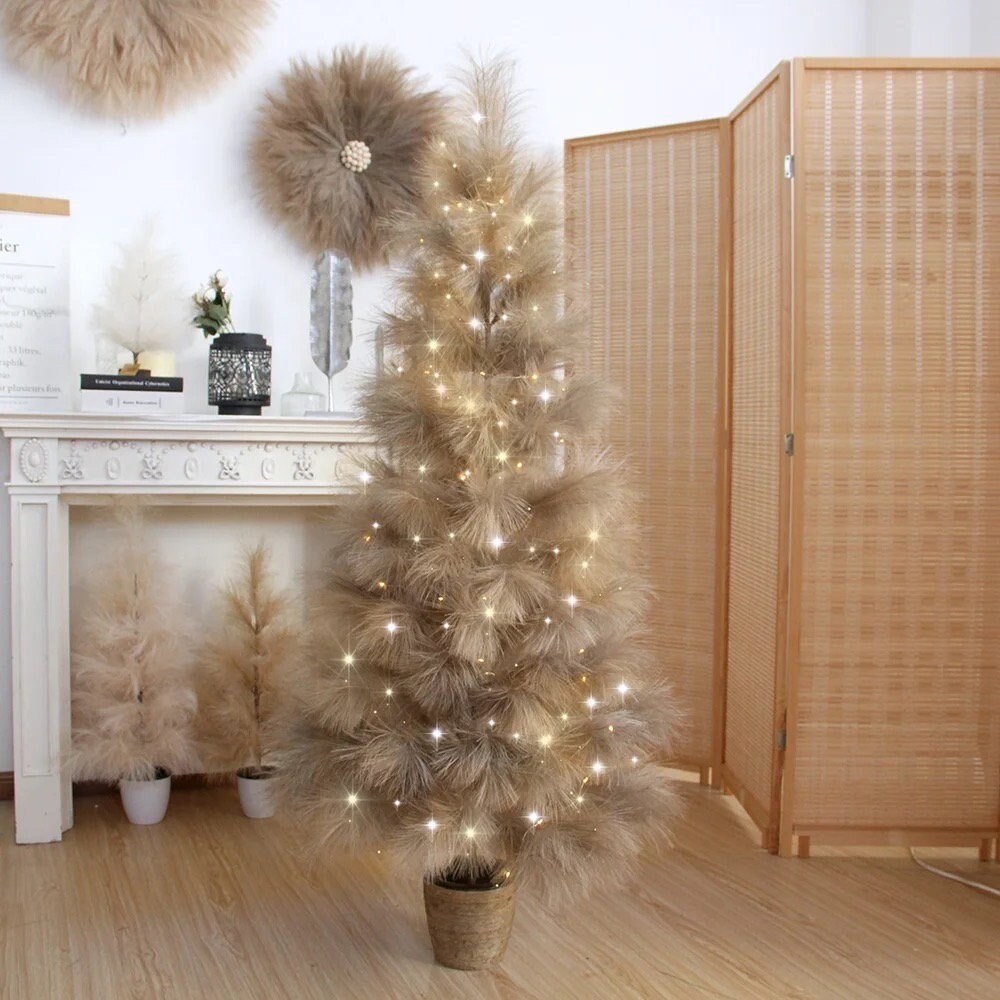 Luxury Everlasting Pampas Tree, Artificial Pampas Grass Tree, Indoor or