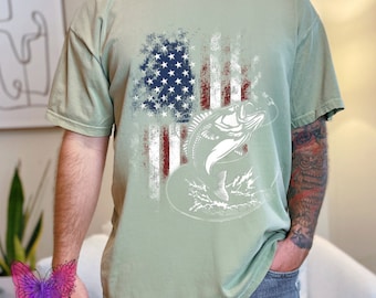 Men's Forest Hunting Fishing Camping DTF Transfer Outdoors | Men's Fishing | Iron On Transfer | Direct To Fabric Shirt Transfer
