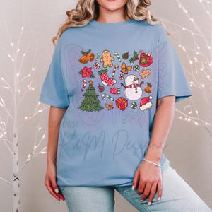 Christmas Cookie Collage Holiday Festive Baking DTF Transfer | Iron On Transfer | Christmas Shirt Transfer | Festive DTF | Holiday transfer