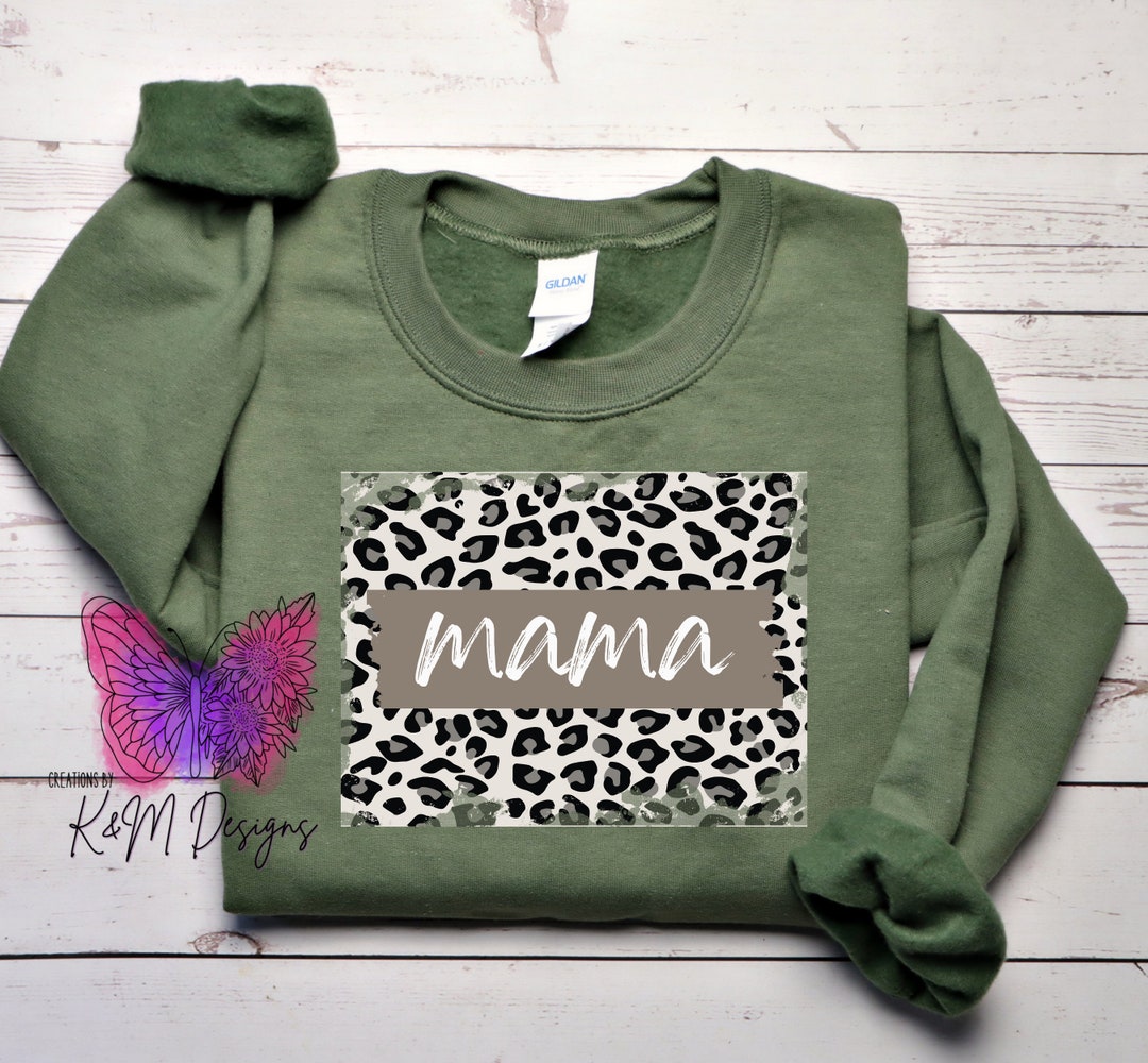 Leopard Print Mama DTF | READY to PRESS | Shirt Transfer | Mama Heat ...