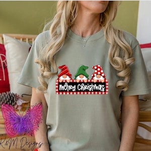 Merry Christmas Holiday Gnomes DTF | READY to PRESS | Shirt Transfer | Christmas Transfer | Heat Press Transfer | Direct To Film