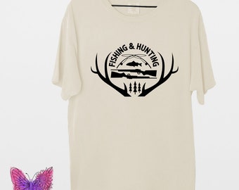 Men's Wildlife Deer Forest Hunting Fishing Camping DTF Transfer Outdoors | Men's Buck | Iron On Transfer | Direct To Fabric Shirt Transfer