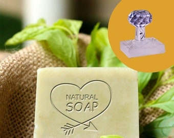 Personalized Natural Handmade Soap Stamp, Ceramic Signature Stamp Logo, Custom Makers Stamp, Acrylic Stamp For Soap, Soap Making Supplies