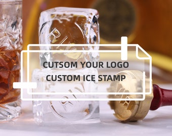 Custom Ice Stamp For Summer, Custom Brass Ice Stamp, Custom Ice Cube Stamp, Personalized Ice Cube Logo, Business Logo Ice Stamp