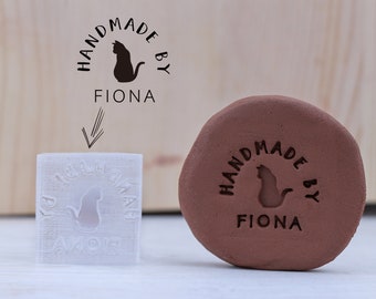 Custom Pet Stamp, Personalized Clay Stamps, Cat Clay Stamp, Custom dog's Name Stamp, Pottery Stamp For Clay, Name Pottery Stamp